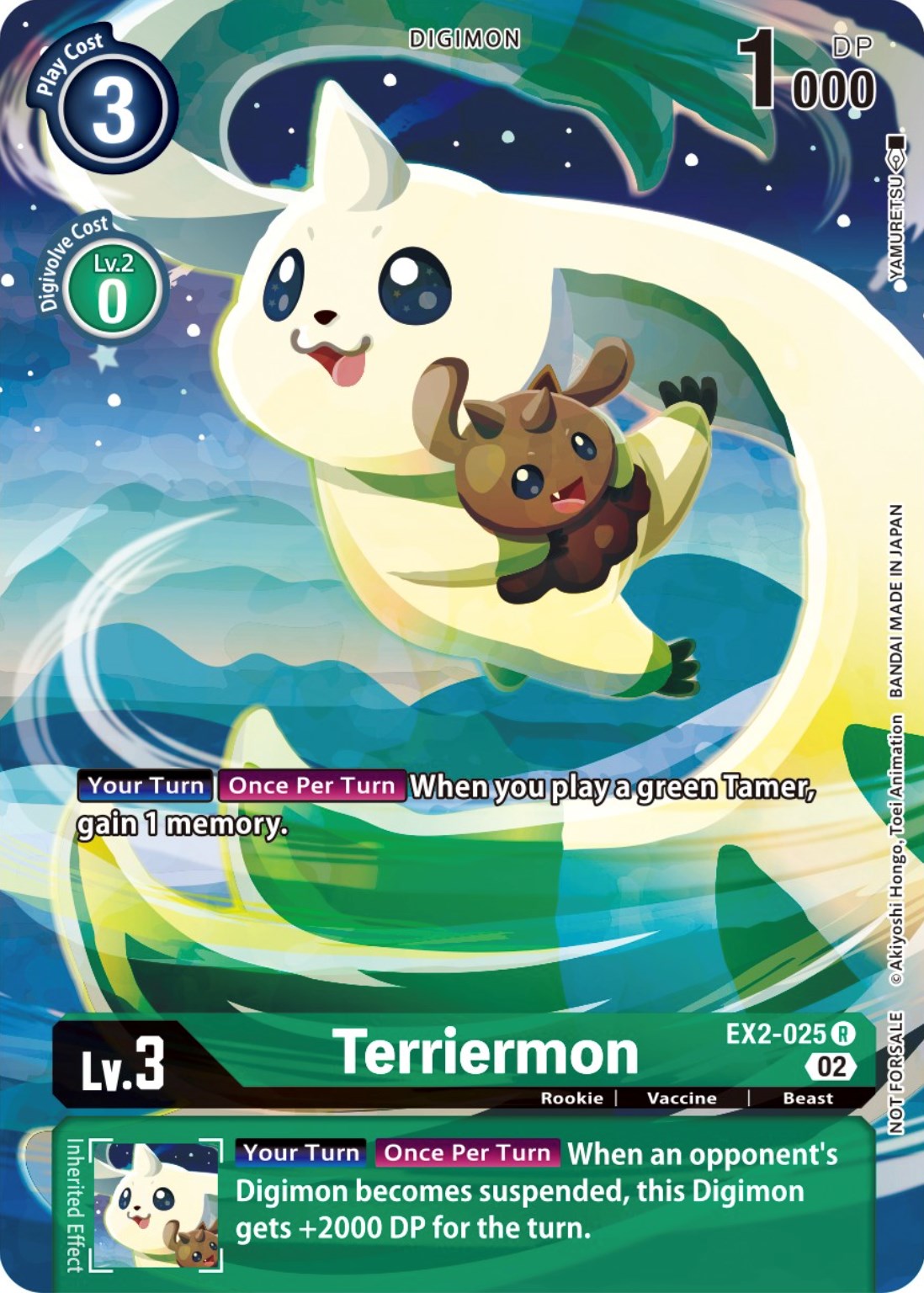 Terriermon [EX2-025] (Digimon Illustration Competition Promotion Pack) [Digital Hazard Promos] | Card Merchant Takapuna