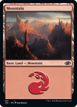 Mountain (107) [Jumpstart 2022] | Card Merchant Takapuna