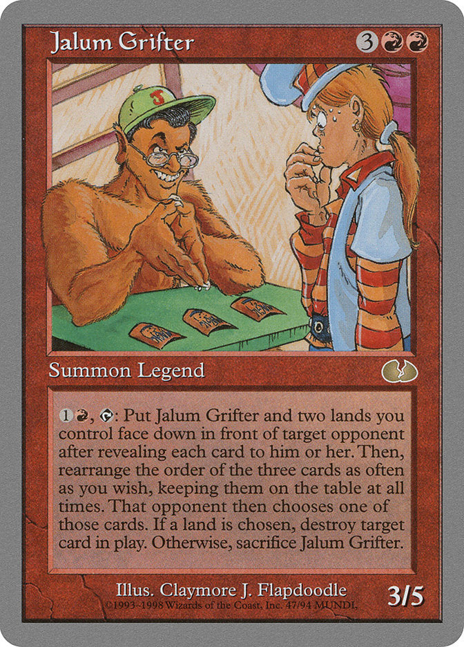 Jalum Grifter [Unglued] | Card Merchant Takapuna