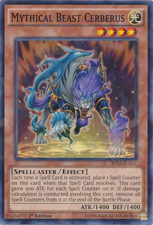 Mythical Beast Cerberus [BP03-EN018] Shatterfoil Rare | Card Merchant Takapuna