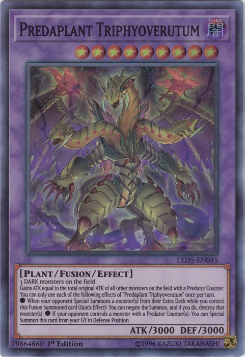 Predaplant Triphyoverutum [LED5-EN045] Super Rare | Card Merchant Takapuna