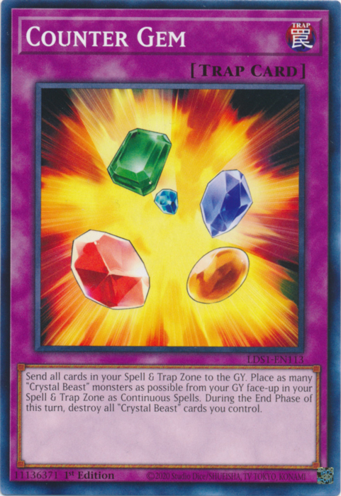 Counter Gem [LDS1-EN113] Common | Card Merchant Takapuna