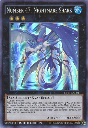 Number 47: Nightmare Shark [CT11-EN004] Super Rare | Card Merchant Takapuna