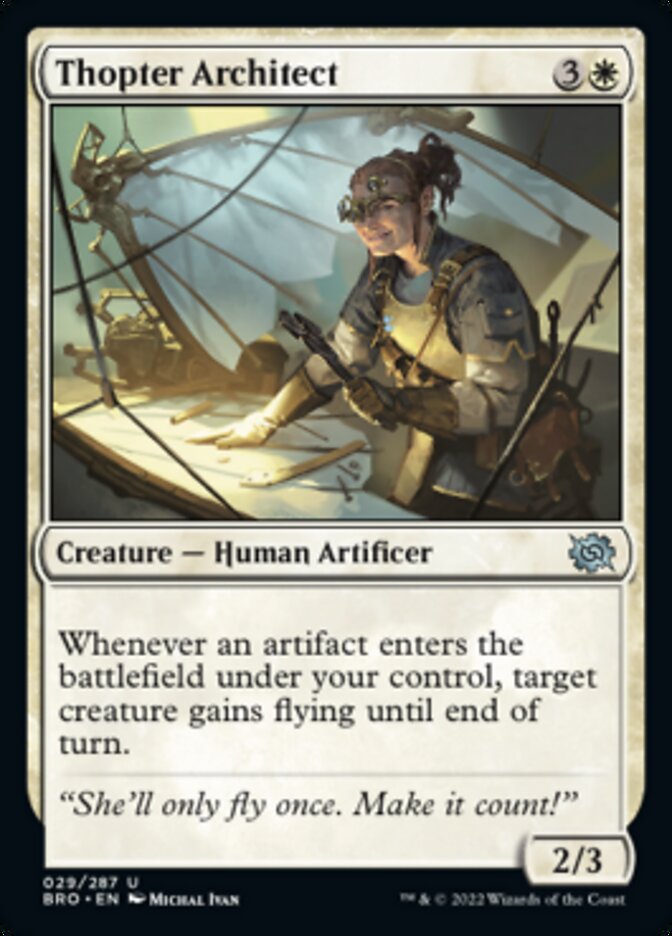 Thopter Architect [The Brothers' War] | Card Merchant Takapuna