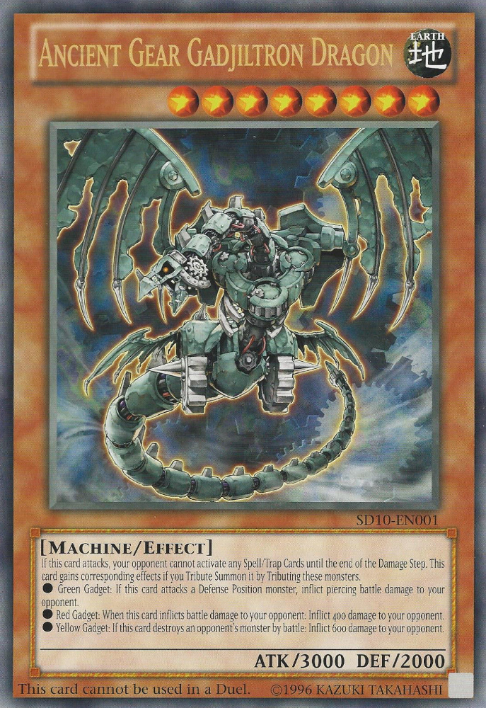 Ancient Gear Gadjiltron Dragon (Oversized) (Machine Madness) [SD10-EN001] Promo | Card Merchant Takapuna