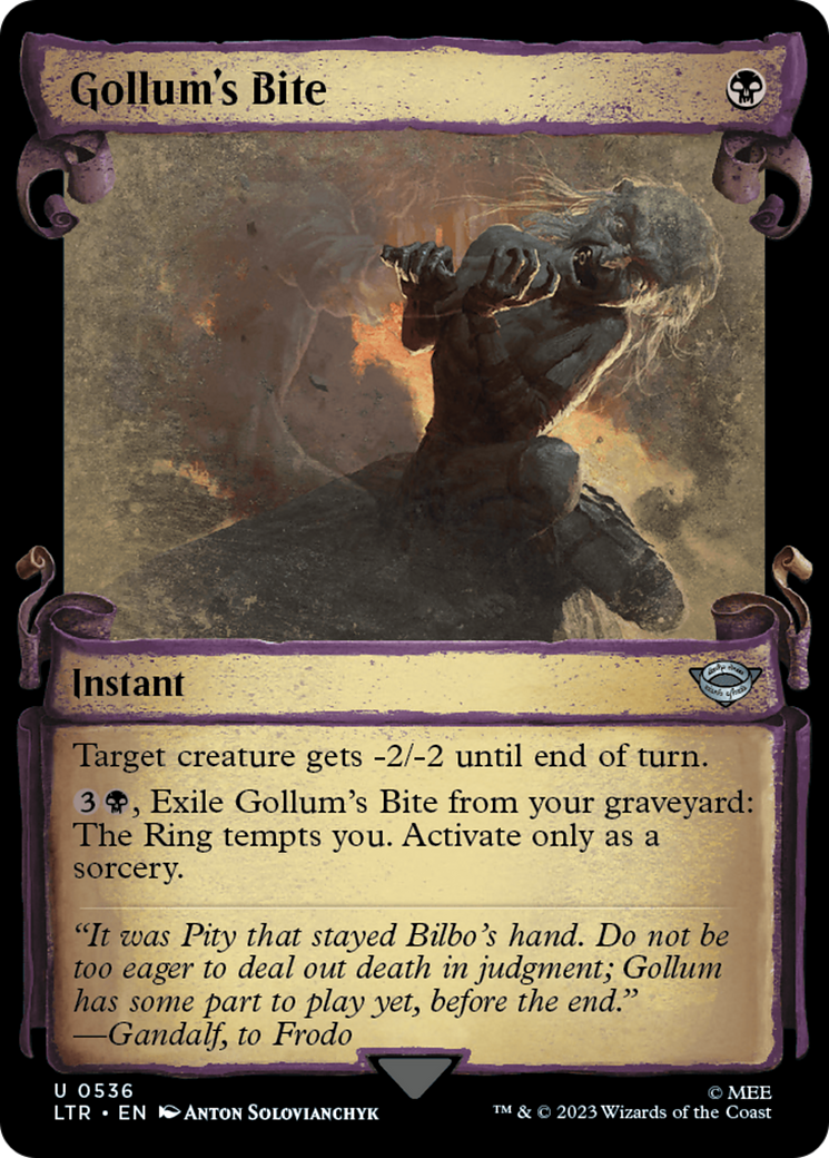 Gollum's Bite [The Lord of the Rings: Tales of Middle-Earth Showcase Scrolls] | Card Merchant Takapuna