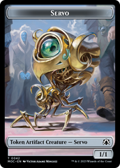 Feather // Servo Double-Sided Token [March of the Machine Commander Tokens] | Card Merchant Takapuna