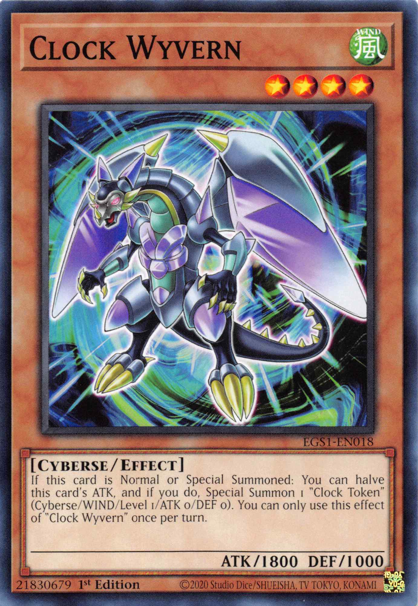 Clock Wyvern [EGS1-EN018] Common | Card Merchant Takapuna