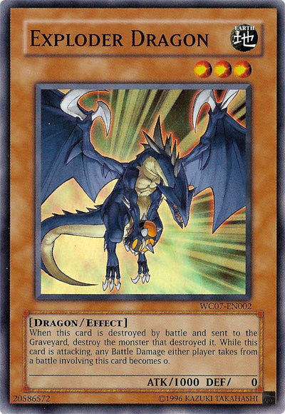 Exploder Dragon [WC07-EN002] Super Rare | Card Merchant Takapuna