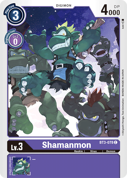 Shamanmon [BT3-078] [Release Special Booster Ver.1.5] | Card Merchant Takapuna