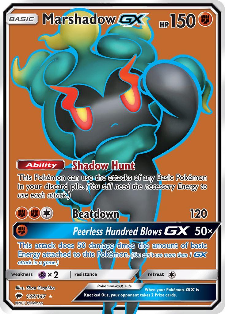 Marshadow GX (137/147) [Sun & Moon: Burning Shadows] | Card Merchant Takapuna