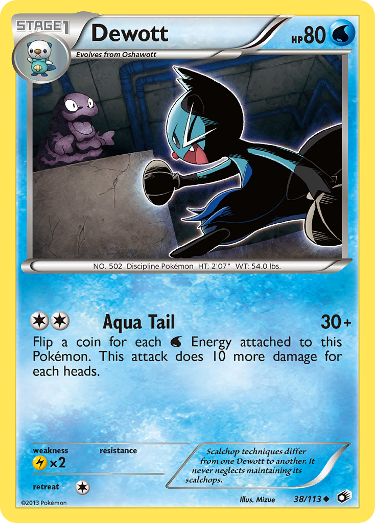 Dewott (38/113) [Black & White: Legendary Treasures] | Card Merchant Takapuna