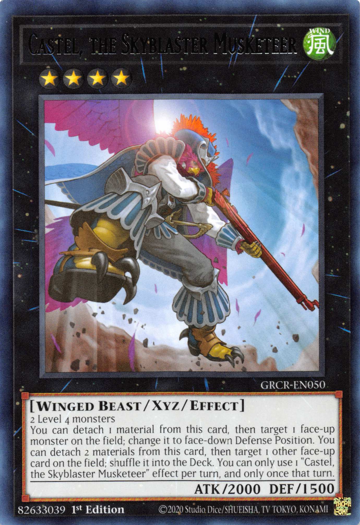 Castel, the Skyblaster Musketeer [GRCR-EN050] Rare | Card Merchant Takapuna