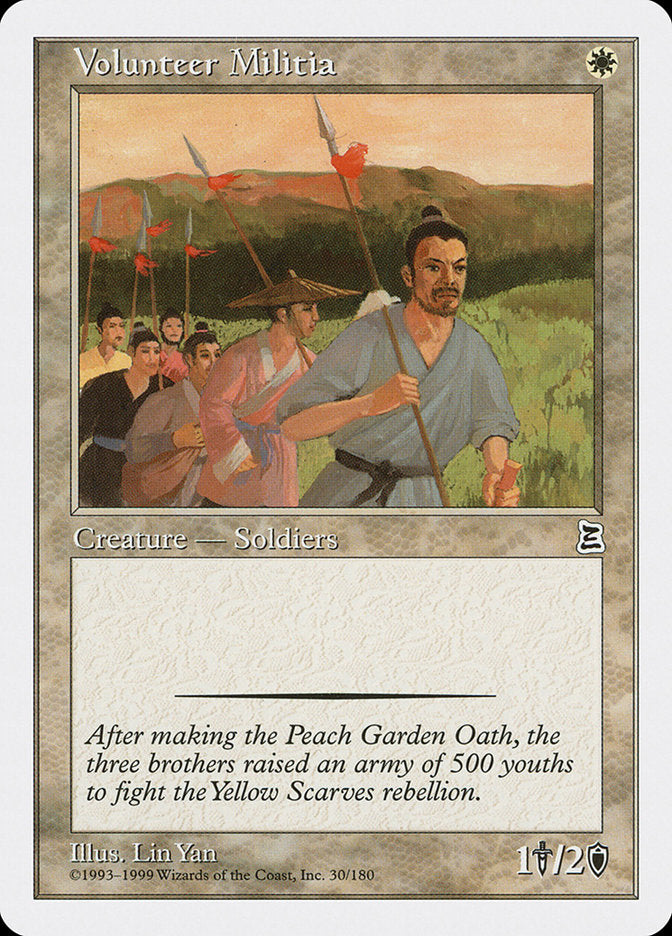 Volunteer Militia [Portal Three Kingdoms] | Card Merchant Takapuna