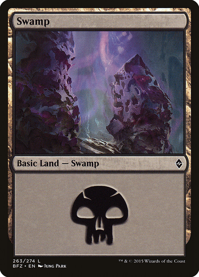 Swamp (263) [Battle for Zendikar] | Card Merchant Takapuna