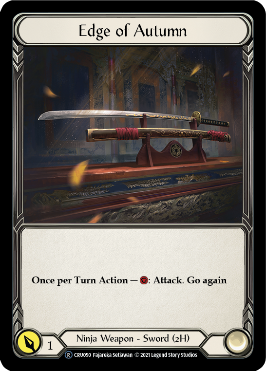 Edge of Autumn [U-CRU050] (Crucible of War Unlimited)  Unlimited Rainbow Foil | Card Merchant Takapuna