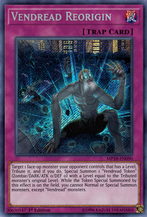 Vendread Reorigin [MP18-EN090] Secret Rare | Card Merchant Takapuna