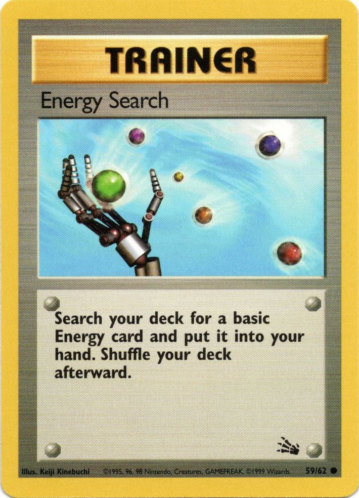 Energy Search (59/62) [Fossil Unlimited] | Card Merchant Takapuna