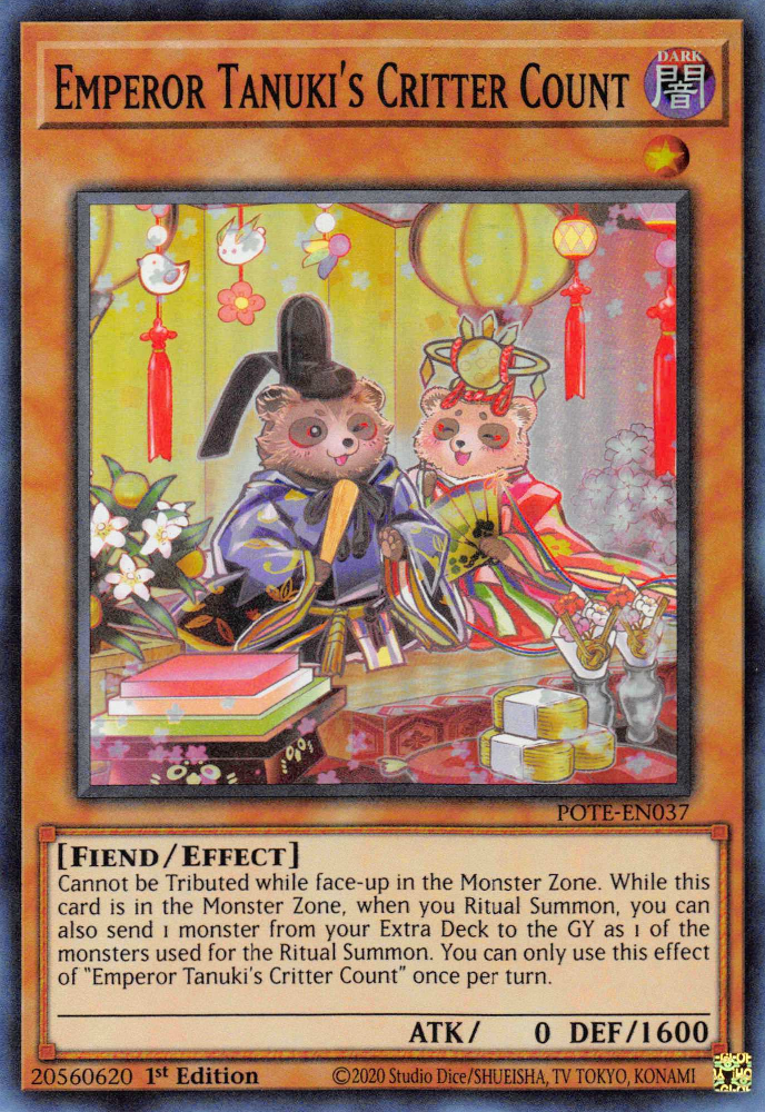 Emperor Tanuki's Critter Count [POTE-EN037] Super Rare | Card Merchant Takapuna