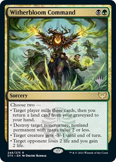 Witherbloom Command (Promo Pack) [Strixhaven: School of Mages Promos] | Card Merchant Takapuna