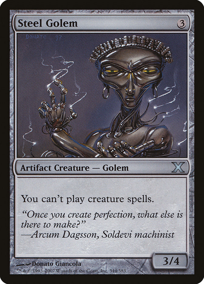 Steel Golem [Tenth Edition] | Card Merchant Takapuna