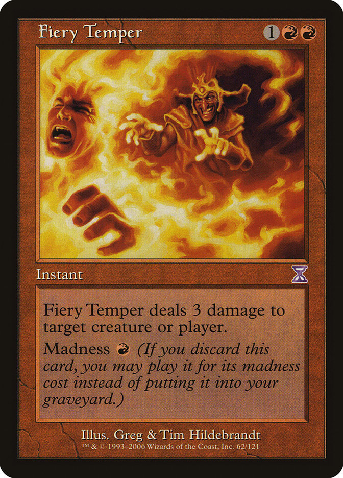 Fiery Temper [Time Spiral Timeshifted] | Card Merchant Takapuna