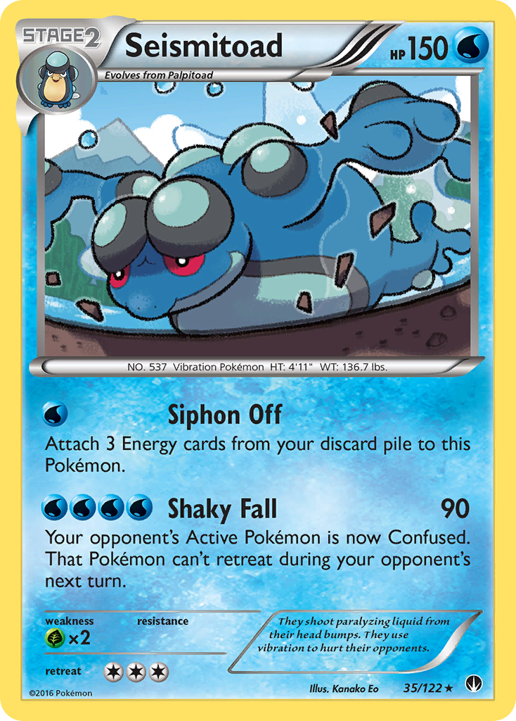 Seismitoad (35/122) [XY: BREAKpoint] | Card Merchant Takapuna