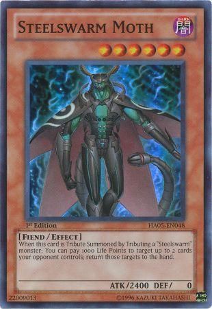 Steelswarm Moth [HA05-EN048] Super Rare | Card Merchant Takapuna