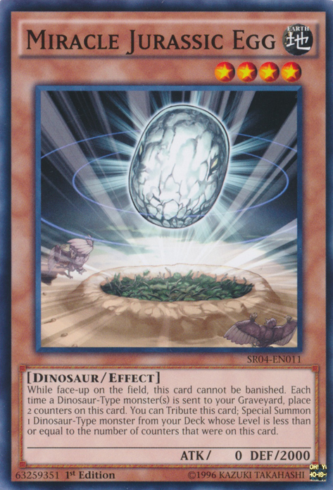 Miracle Jurassic Egg [SR04-EN011] Common | Card Merchant Takapuna