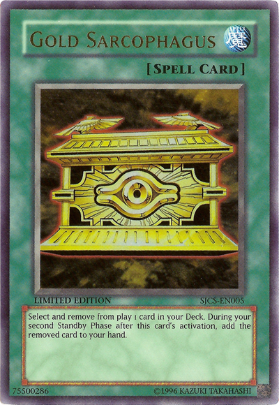 Gold Sarcophagus [SJCS-EN005] Super Rare | Card Merchant Takapuna