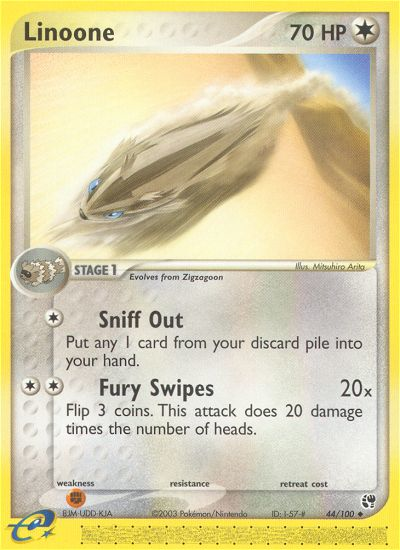 Linoone (44/100) [EX: Sandstorm] | Card Merchant Takapuna