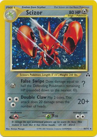 Scizor (10/75) [Neo Discovery Unlimited] | Card Merchant Takapuna