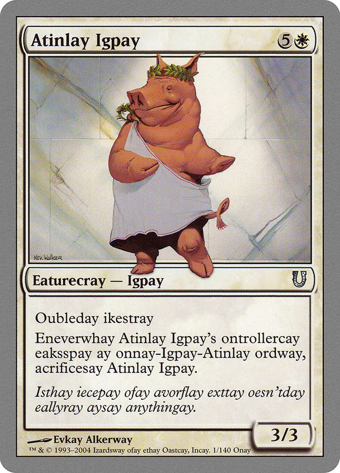 Atinlay Igpay [Unhinged] | Card Merchant Takapuna