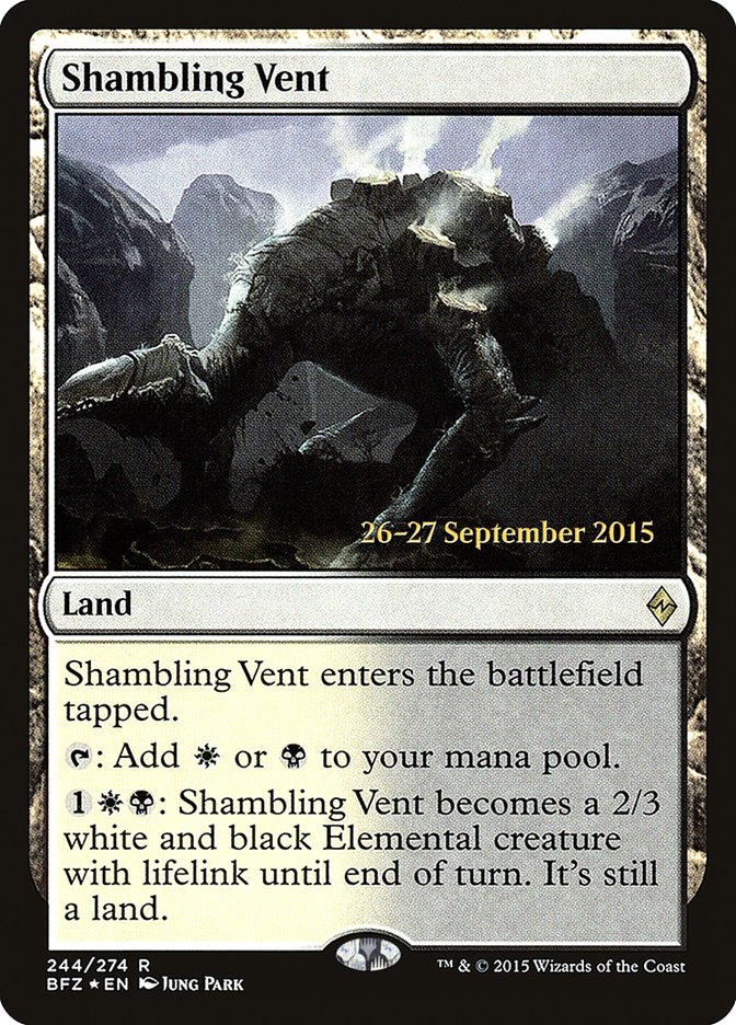 Shambling Vent [Battle for Zendikar Prerelease Promos] | Card Merchant Takapuna