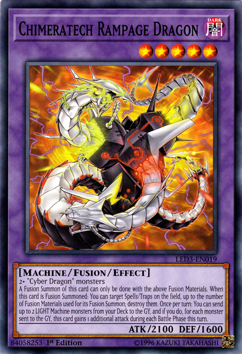 Chimeratech Rampage Dragon [LED3-EN019] Common | Card Merchant Takapuna