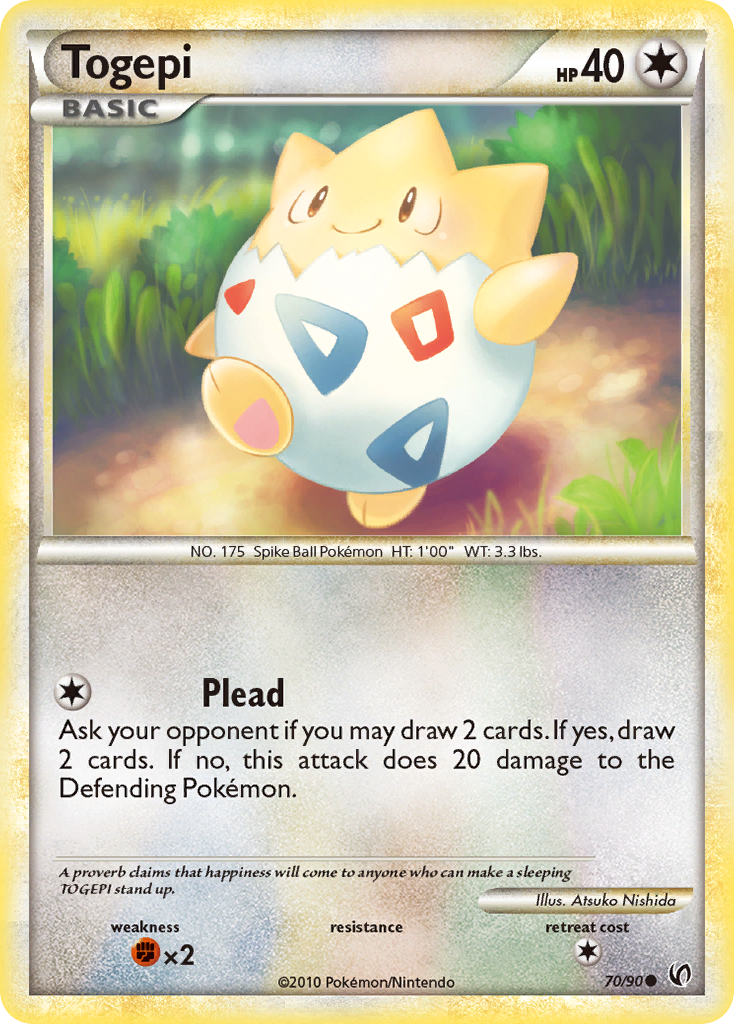 Togepi (70/90) [HeartGold & SoulSilver: Undaunted] | Card Merchant Takapuna