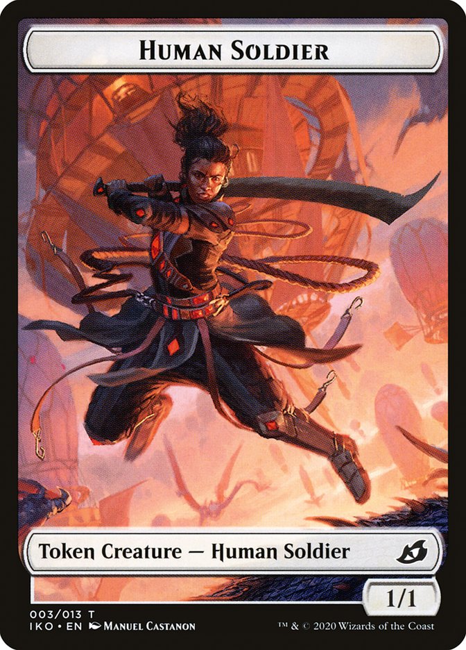 Human Soldier Token (003/013) [Ikoria: Lair of Behemoths Tokens] | Card Merchant Takapuna