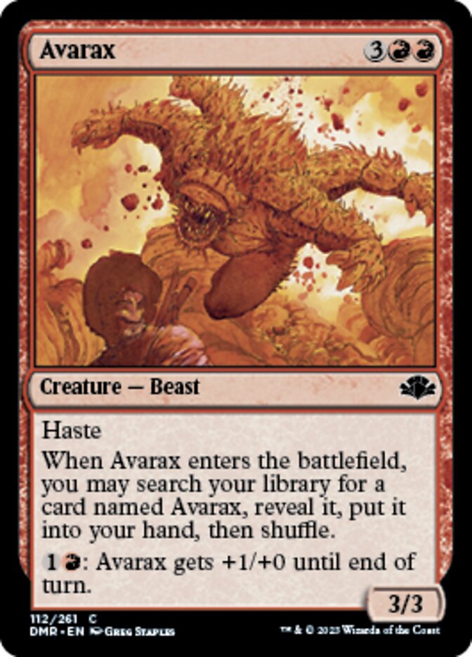 Avarax [Dominaria Remastered] | Card Merchant Takapuna