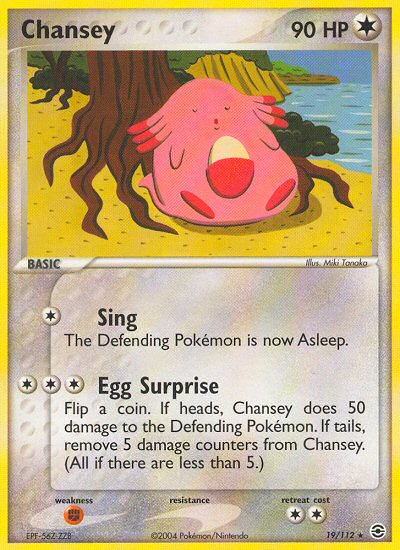 Chansey (19/112) [EX: FireRed & LeafGreen] | Card Merchant Takapuna