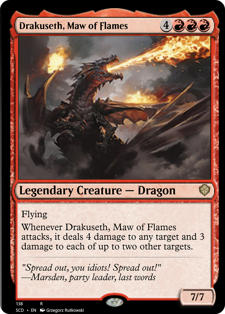 Drakuseth, Maw of Flames [Starter Commander Decks] | Card Merchant Takapuna