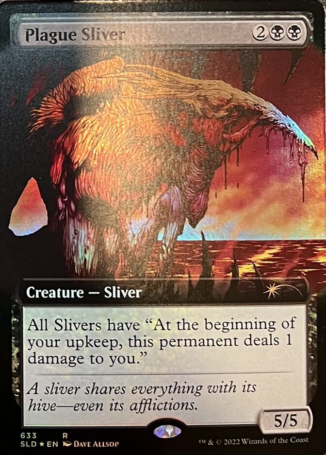 Plague Sliver (Extended Art) [Secret Lair Drop Promos] | Card Merchant Takapuna