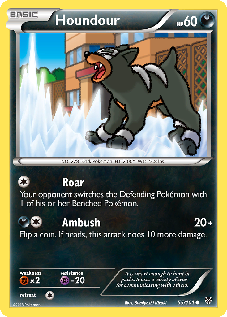 Houndour (55/101) [Black & White: Plasma Blast] | Card Merchant Takapuna