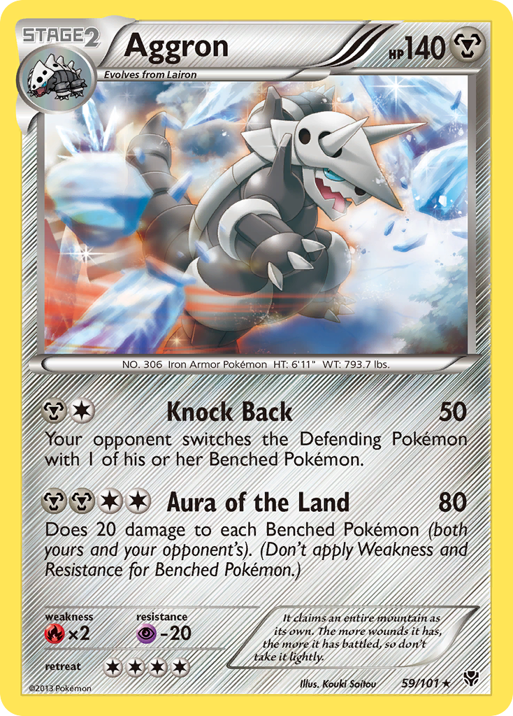 Aggron (59/101) [Black & White: Plasma Blast] | Card Merchant Takapuna