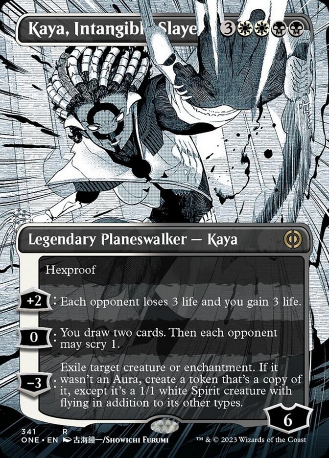 Kaya, Intangible Slayer (Borderless Manga) [Phyrexia: All Will Be One] | Card Merchant Takapuna