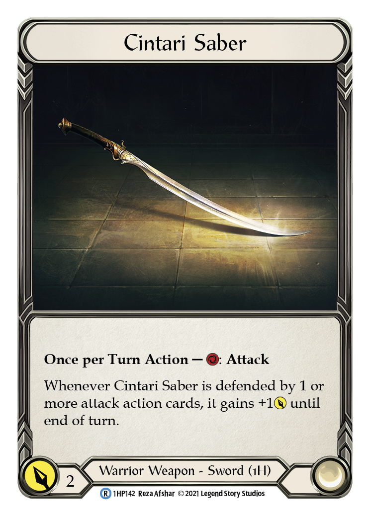 Cintari Saber (Right) [1HP142] (History Pack 1) | Card Merchant Takapuna