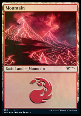 Mountain (Lightning) (570) [Secret Lair Drop Promos] | Card Merchant Takapuna