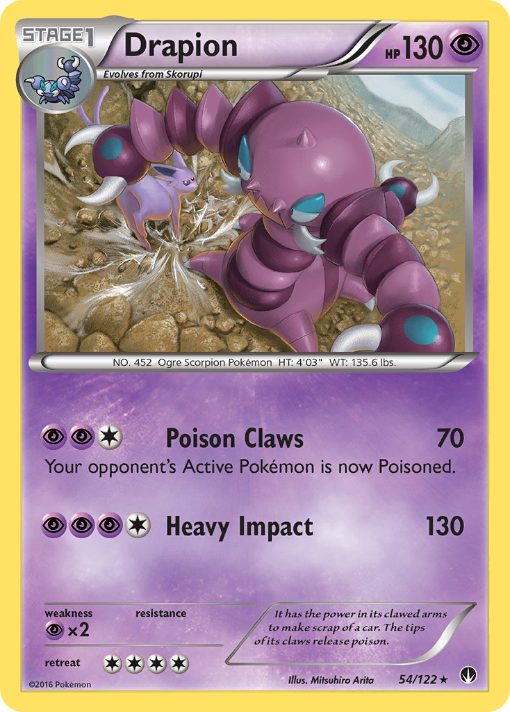 Drapion (54/122) [XY: BREAKpoint] | Card Merchant Takapuna