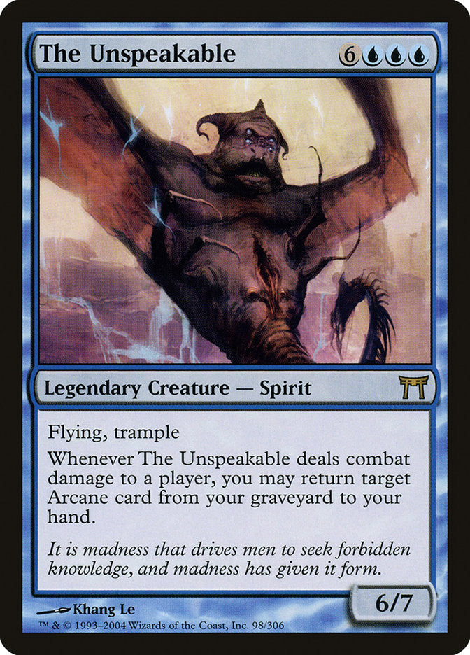 The Unspeakable [Champions of Kamigawa] | Card Merchant Takapuna