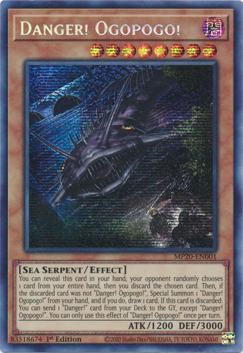 Danger! Ogopogo! [MP20-EN001] Prismatic Secret Rare | Card Merchant Takapuna