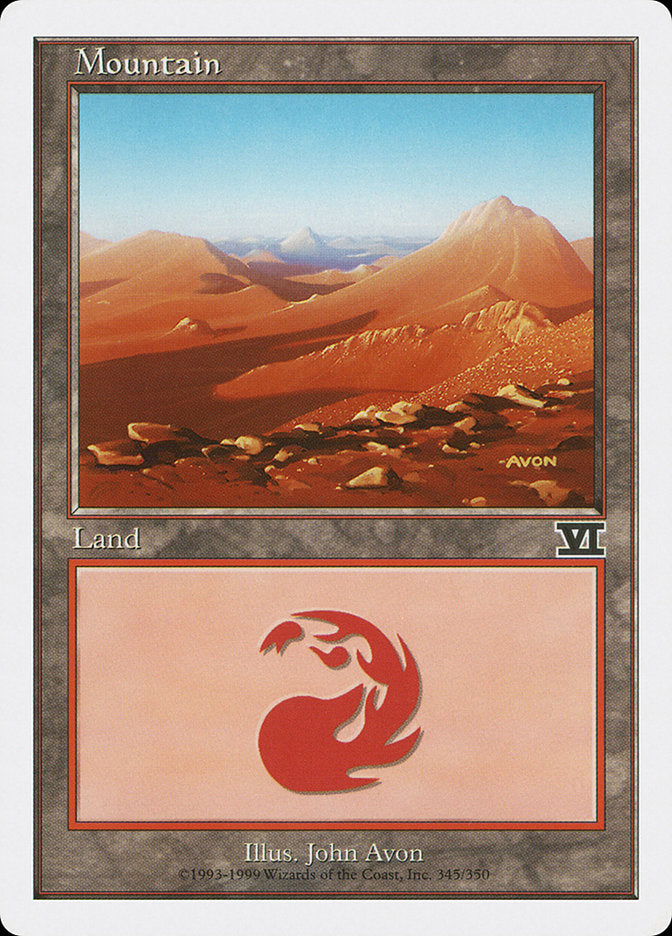 Mountain (345) [Classic Sixth Edition] | Card Merchant Takapuna